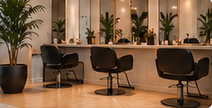 Illustrative beauty studio website concept